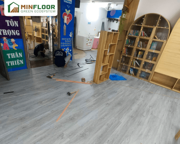 Trường Mầm Non Ninh Bình Và Trường Tiểu Học Đền Lừ Đã Tin Tưởng Sử Dụng Sàn SPC Minfloor